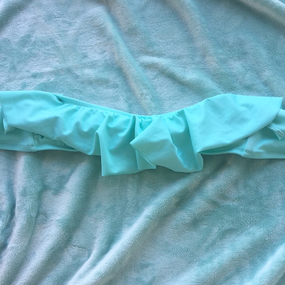 Victoria’s Secret Strapless ruffle swim top